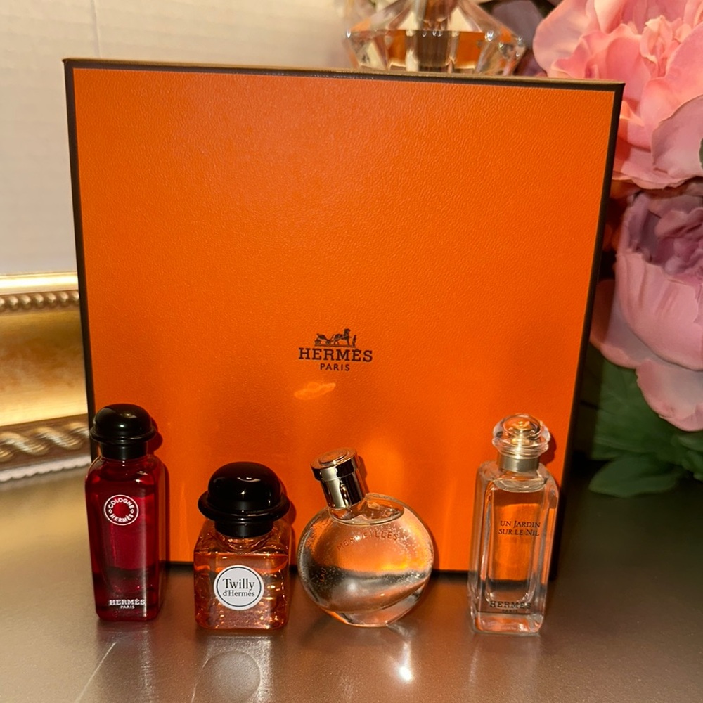 Hermès Perfume Set with Orange Box
